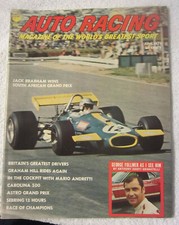1970 ad car June Auto racing magazine,Carolina 500,Mario Andretti,Nascar vtg