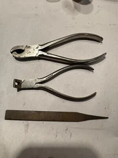 Lot  Tools For Antique Clock & Watch Repair - Pinion Pliers, More
