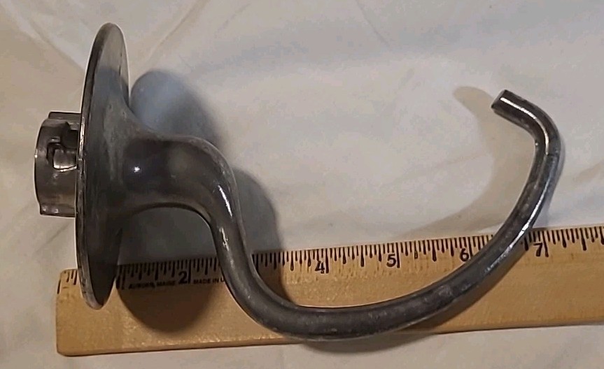 Vintage Kitchen Aid Hobart Dough Knead Hook C Shaped Stamped 5-6 Qt. Stand Mixer