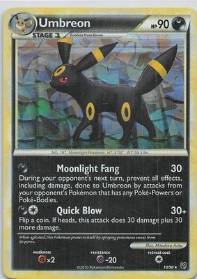 Umbreon - 10/90 (Cracked Ice Holo) Holo Rare Deck Exclusives 010/090 LP