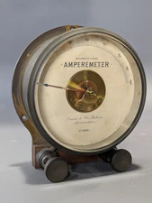 Antique Queen & Co. "Magnetic Vane" Amperemeter – Serial No. 116H Induction Coil