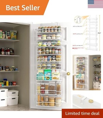 Rust-Proof 9-Tier Over-The-Door Organizer - Perfect for Kitchen or Laundry Rooms