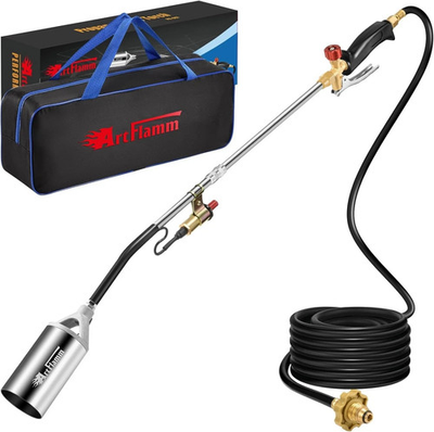 #ad Portable Propane Torch Weed Burner – High Output BTU Flame Torch with 10FT Hos $30.00