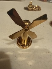 Nice Vintage / antique brass / bronze windmill MINIATURE 2 In Height