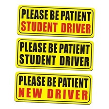 Magnetic Car Signs for Student Drivers-Student Driver Magnet Reusable