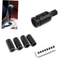 Universal Gear Shift Knob Adapter, 12x1.25 Aluminum Alloy Gear Shift black