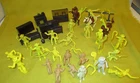 Vintage Marx Roy Rogers Western Town Play Set 60mm Figures & Accessories