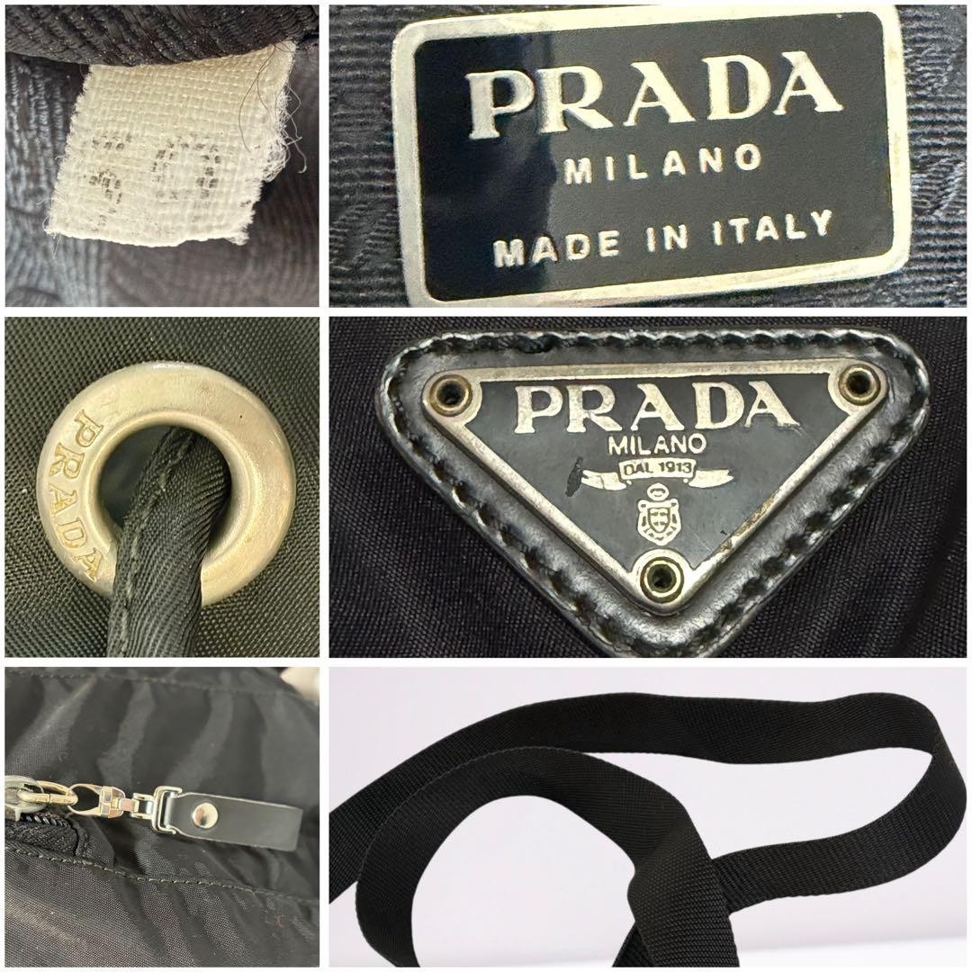 Authentic Prada Backpack with Triangle Logo, Blac… - image 10