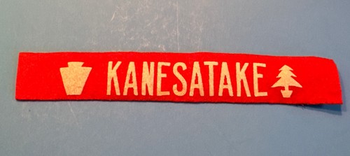1940's Camp Kanesatake Spruce Creek PA felt armband fragment