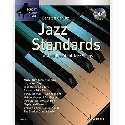Jazz Standards: 16 Most Beautiful Jazz Songs. Klavier. Buch Schott Music