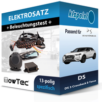 Towtec E-Satz 13Polig Fahrzeugspezifisch Passend für DS 3 Crossback E-Tense NEU