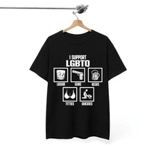 I Support LGBTQ Shirt, Funny Meme Shirt, 100 Cotton Unisex Shirt, Trendy Shirt,