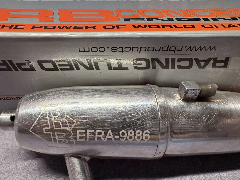 RB Concept NovarossiRBC-86P 9886 EFRA 9886 Tuned Pipe for 1/8 HPI savage ETC.. - Image 4 of 4