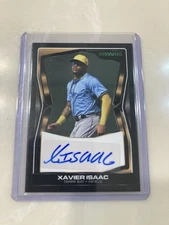 XAVIER ISAAC 2025 Pulse Stratos Baseball Blue Signatures Auto 12/15 Tampa Bay