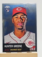 2022 Topps Chrome Platinum Anniversary Base Hunter Greene #77 (RC) Reds 