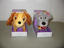 Disney Classics Lady Tramp Wired Leash Controlled Plush Set New See pics