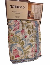 Morris & Co. Cotton Gauze Fabric Shower Curta...