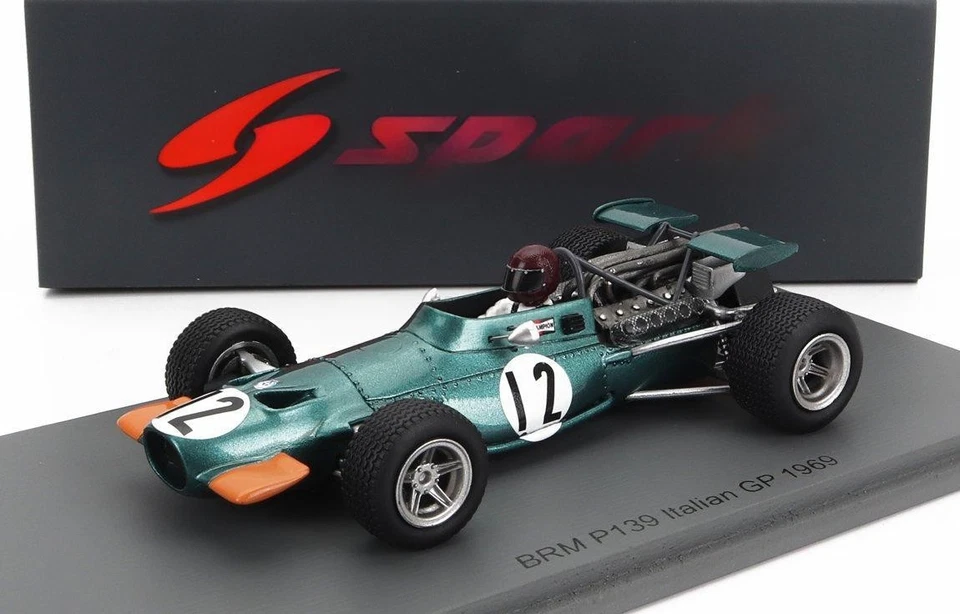 1/43  BRM F1  139 N 12 ITALY GP 1969 JACKIE OLIVER GREEN YELLOW - Immagine 2 di 2