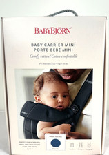 BabyBjorn Baby Carrier Mini Indigo Comfy Woven Fabric Newborn 0-1 Years 3.2-11kg