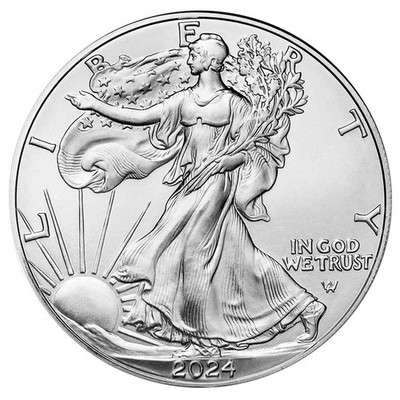 2024 $1 American Silver Eagle 1 oz Brilliant Uncirculated | eBay