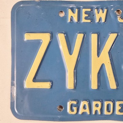 New Jersey License Plate 🔥FREE📬🔥 Vintage Garden State NJ Tag