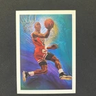 1990-91 NBA Hoops - Art Card Team Checklist Michael Jordan #358