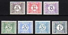 Belgisch Congo Belge - Belgian Congo 1923 n° TX66/72 MNH Taxes Postage Dues