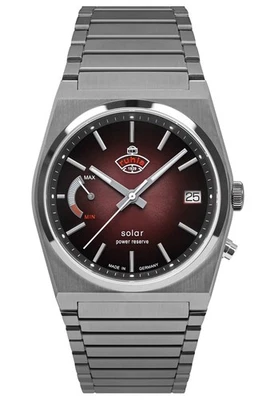 RUHLA Herrenuhr Space Control Solar Dunkelrot 4640M5 - Bild 1 von 3