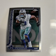 2025 Topps Chrome George Pickens Dallas Cowboys #80 Football Card