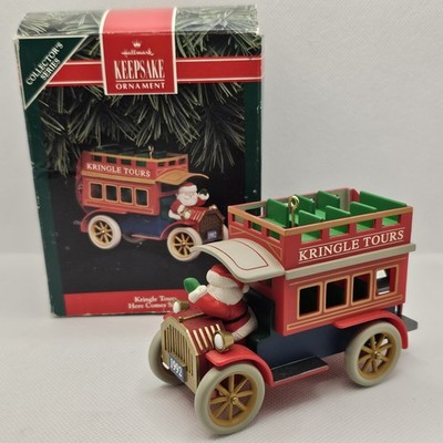 Kringle Tours Hallmark Christmas Ornament 1992 Here Comes Santa Series 14thExc