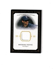 Master Pieces Michael Young Game Used Jersey Card NM+ Combined Shipping Availabl