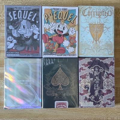 Room One Presents Prequel & Sequel Mixed Half Brick (6 decks) Playing Cards Lot