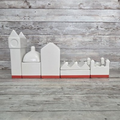 Porcelain Desk Organizer Set The City Desktructure Series Hector Serrano Seletti