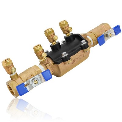 34-350 3/4'' Double Check Backflow Preventer, Bronze Double Check Valve Assembly