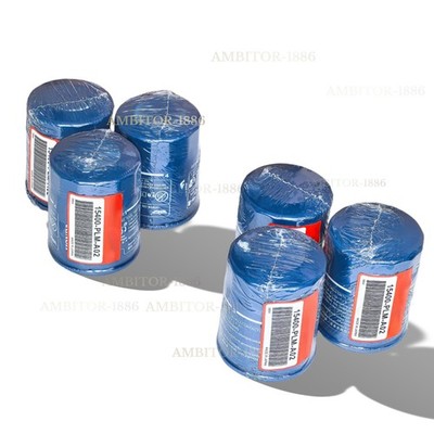 6 Honda Genuine Oil Filters 15400-PLM-A02 NEW