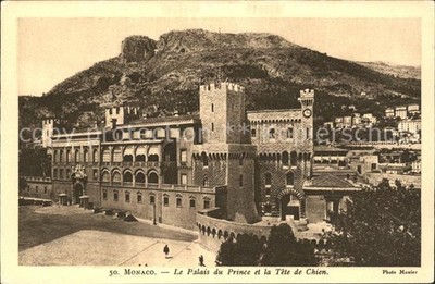Monaco Palais du Prince et Tete de Chien