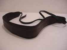 Custom Made Celtic Guitar Strap Hand Tooled Brown Leather Strap Adjustable NWOT