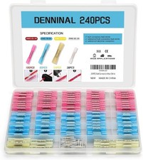 240 Piece Marine Grade Waterproof Heat Shrink Connector 4 Colors 4 Sizes