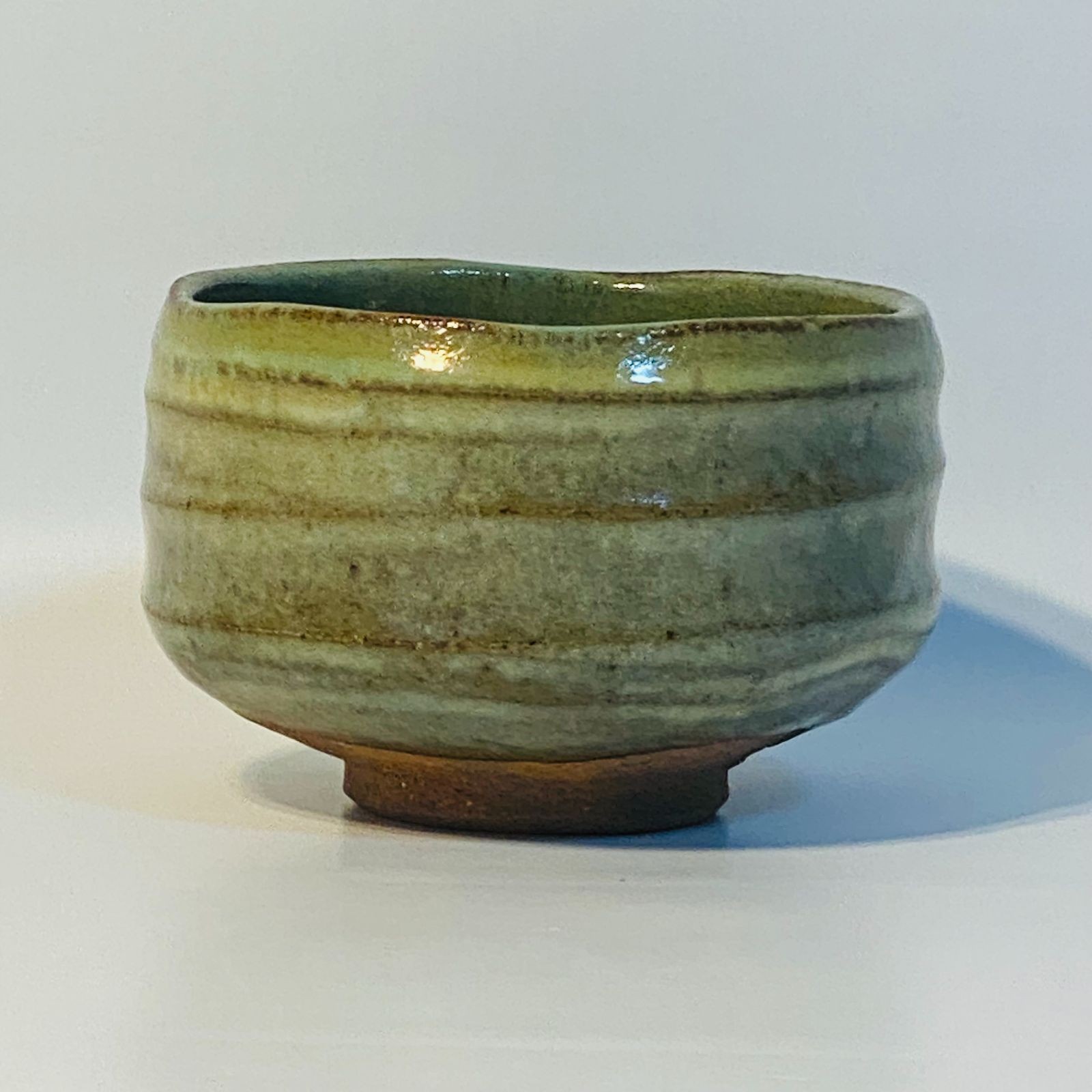 Matcha Bowl Green Ceramic Tea Cup Tea Ceremony Japan Handmade
