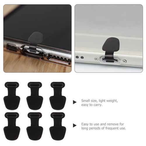 6 Pcs Type-C Anti-USB Prise Poussière Port de Charge Couvercle - Photo 2 sur 12