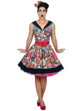 Abito da festa pop art - Pretty in pop: abito swing dal look a fumetti
