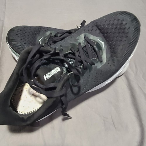 Scarpe Hoka One One Clifton 7 uomo taglia 9 nero bianco running senza solette - Foto 19 di 19