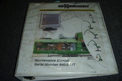 Sennebogen 840 Material Handler Maintenance Service Repair Manual 840.0.177 xz