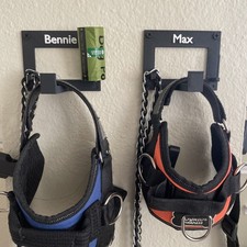 Dog Harness Wall Mount  Personalization With Your Dogs Name