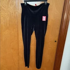 Spanx Smoothing High Rise Velvet Leggings Women’s Size XL Classic Navy NWT