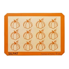 Silpat Premium Pumpkin Non-Stick Half Sheet Size Silicone Baking Mat, 11-5/8 x
