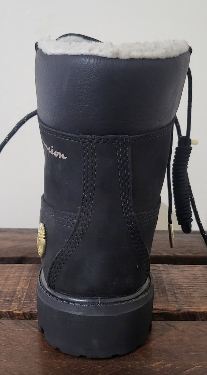 Timberland X Champion Shearling Suede Black Mens Size 8 | eBay display picture 1