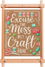 Easy Assembly Cross Stitch Frame - Tool Free Embroidery Frame 18" X 11.1" Need