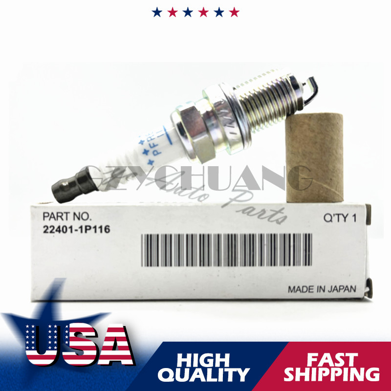 6X IRIDIUM SPARK PLUG FOR NISSAN MAXIMA SENTRA INFINITI I30 22401-1P116 PFR6G11