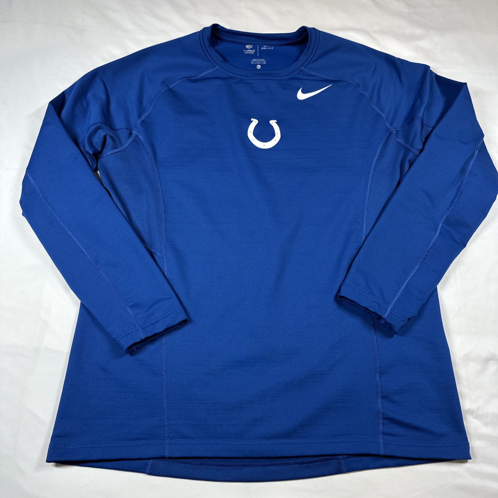 SACAI X NIKE Camicia Indianapolis Colts Uomo XL Blu Nike Dri Fit NFL On Field Team Apparel